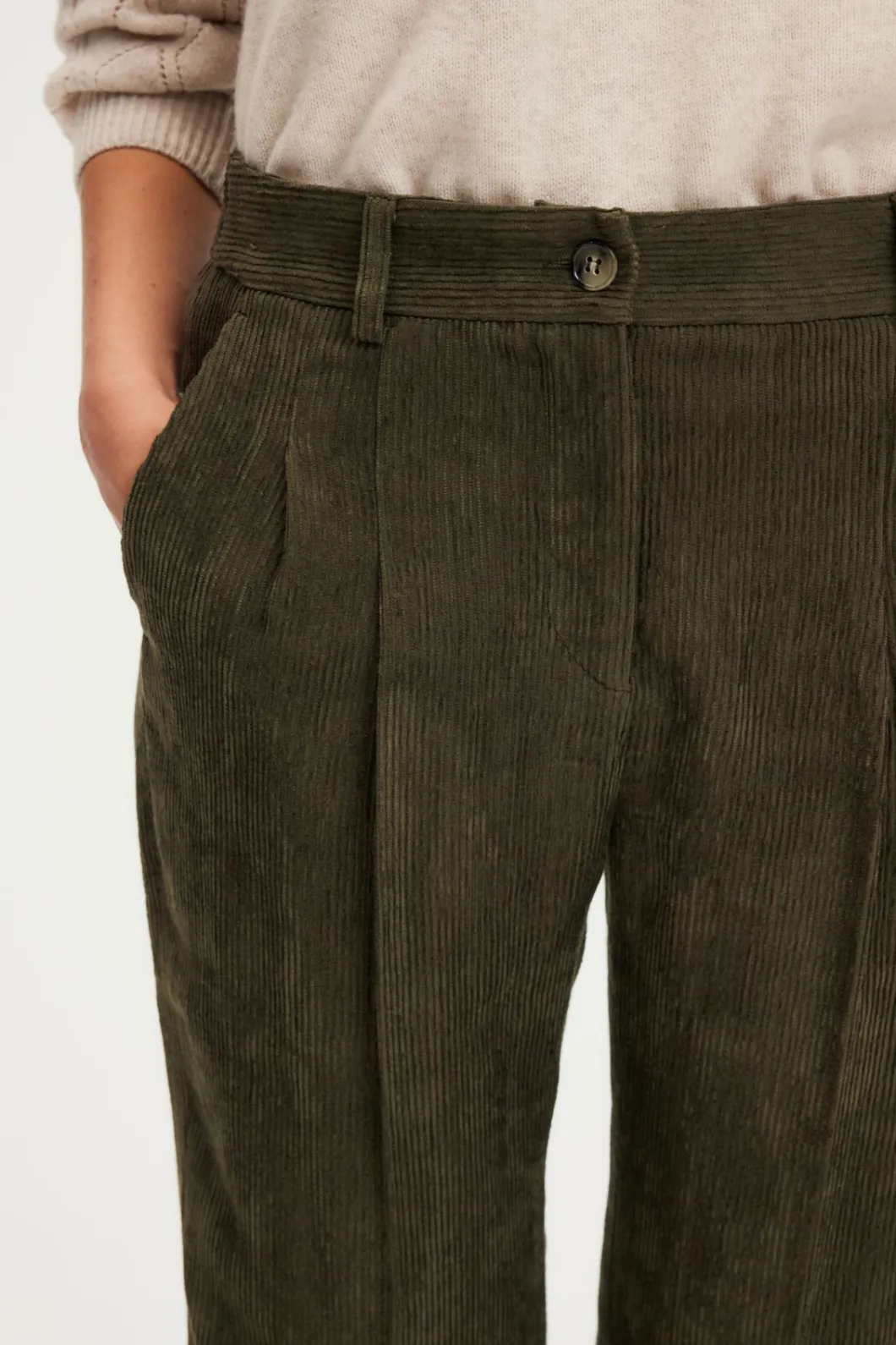 Pantalon en velours fluide à côtes - NESS | Pablo Hot