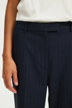 Pantalon large à fines rayures - NOLENE | Pablo Shop