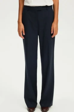Pantalon large à fines rayures - NOLENE | Pablo Shop