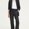 Pantalon large en flanelle rayée - NATAELLE | Pablo Best