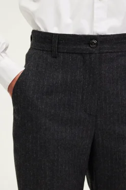 Pantalon large en flanelle rayée - NATAELLE | Pablo Best
