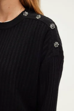 Pull à boutons en strass - JASSIA | Pablo Hot