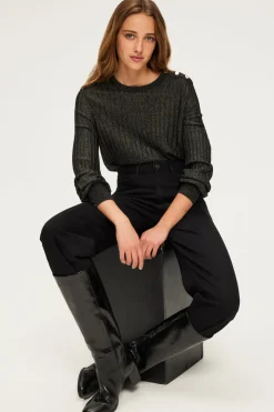 Pull à côtes en lurex - JOIA | Pablo Discount
