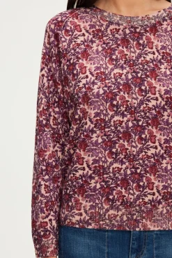 Pull fin à fleurs et lurex - JALYSSA | Pablo Online