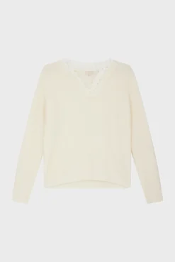 Pull mohair à col dentelle - JULETTE | Pablo Fashion