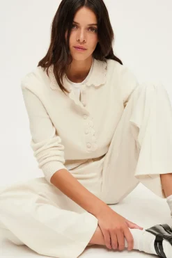 Pull polo en laine écrue - JANIRA | Pablo Hot