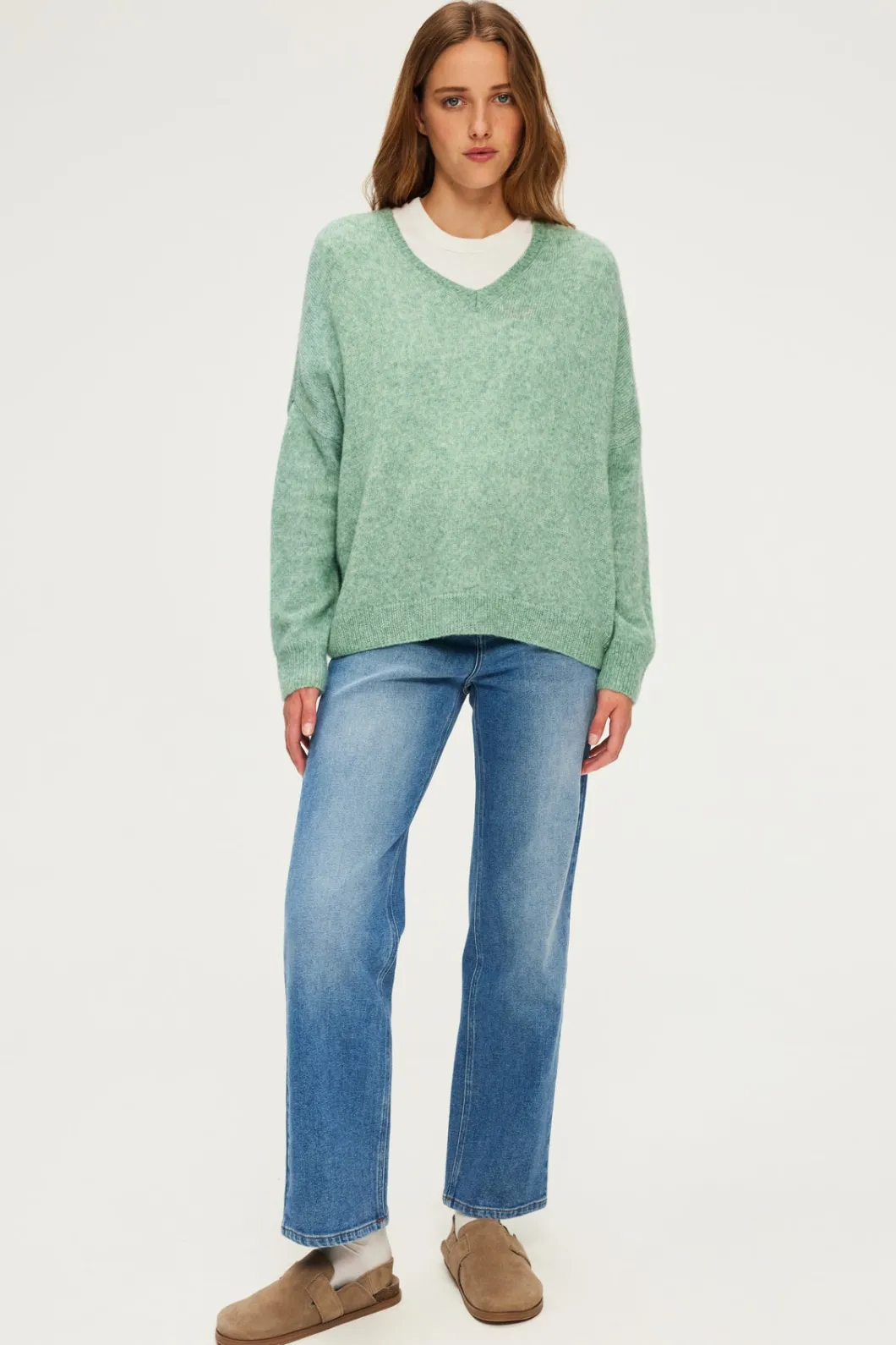 Pull V oversize chiné - JOURNA | Pablo New