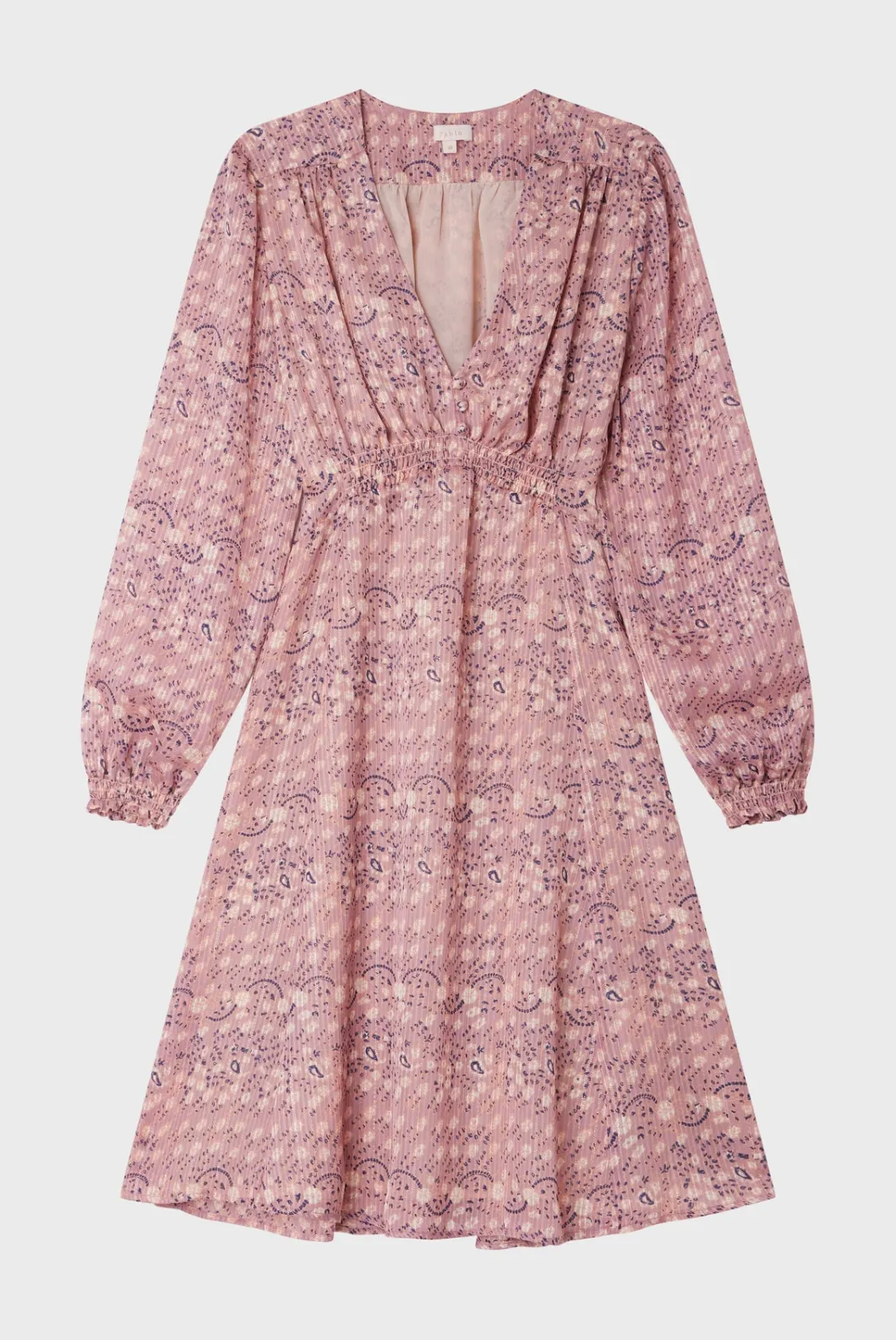 Robe courte à fleurs et lurex - SOLINE | Pablo Sale