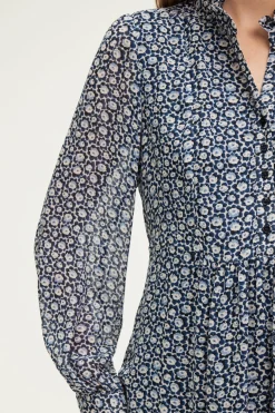 Robe courte imprimé floral bicolore - SHANA | Pablo Discount
