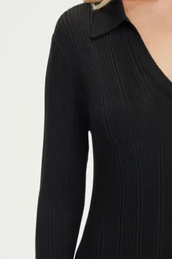 Robe en laine fine à côtes - SYRIELLE | Pablo Store