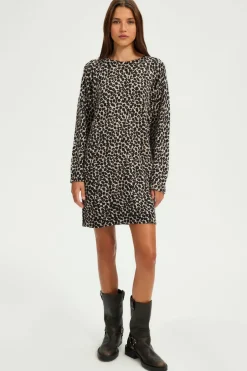 Robe léopard courte en laine - SEVANE | Pablo Best Sale