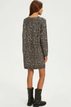 Robe léopard courte en laine - SEVANE | Pablo Best Sale