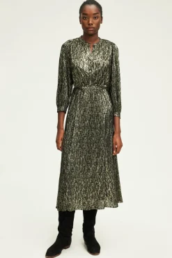 Robe midi en lurex léopard - SYDONIE | Pablo Online