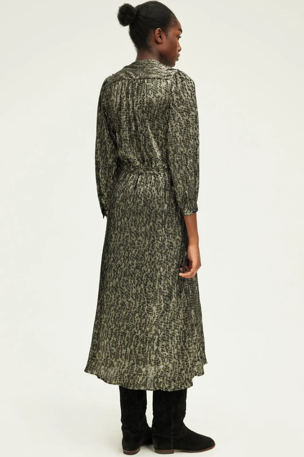 Robe midi en lurex léopard - SYDONIE | Pablo Online