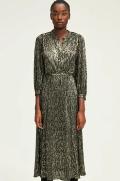 Robe midi en lurex léopard - SYDONIE | Pablo Online
