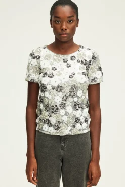 Top à fleurs en sequins - BENITA | Pablo Cheap