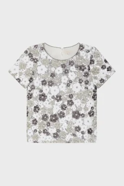 Top à fleurs en sequins - BENITA | Pablo Cheap