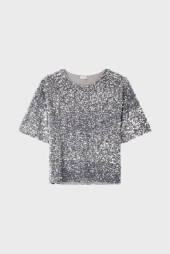 Top à sequins argentés - ALESSIA | Pablo Best