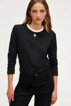 T-shirt manches longues à logo - ANNECLAIRE | Pablo Shop