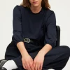T-shirt manches longues en coton mélangé - AZLIS | Pablo Fashion