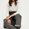 T-shirt manches longues en coton mélangé - AZLIS | Pablo Fashion