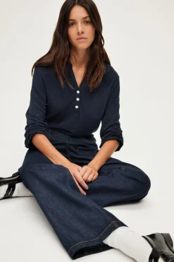T-shirt manches longues et strass - ALYS | Pablo Best Sale