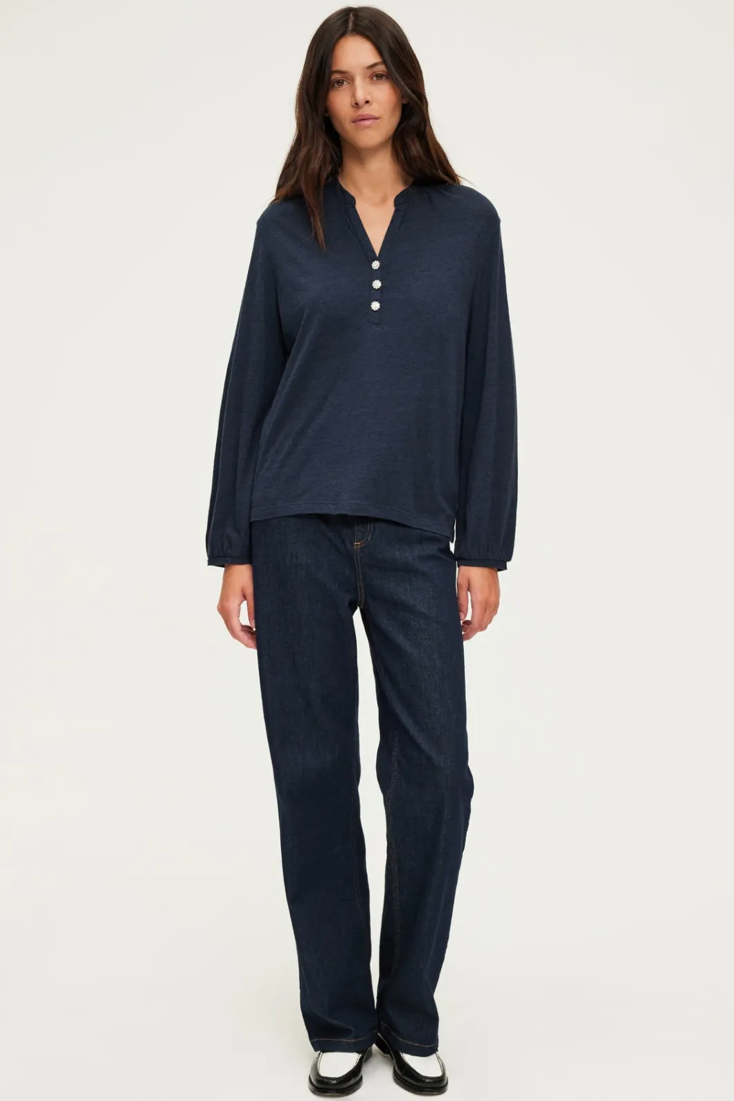 T-shirt manches longues et strass - ALYS | Pablo Best Sale