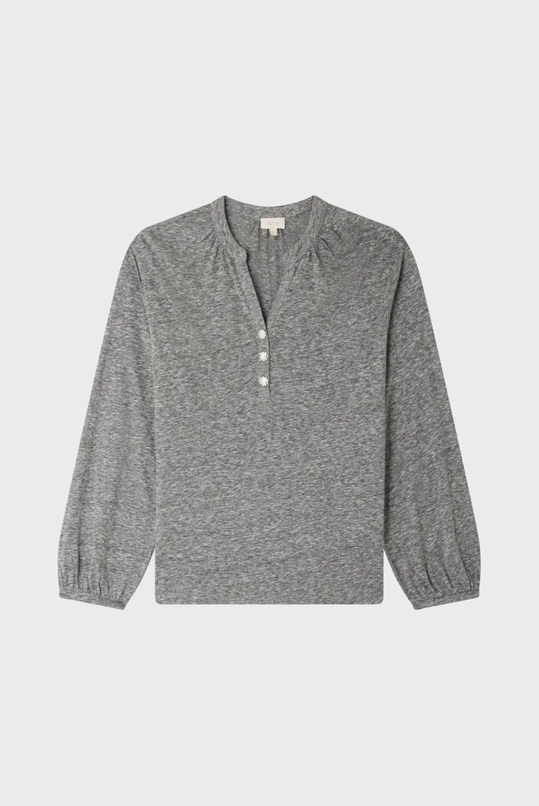 T-shirt manches longues et strass - ALYS | Pablo Flash Sale