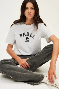 T-shirt sérigraphié en coton - AZADEE | Pablo Best Sale