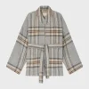 Veste ceinturée à carreaux - MARIECLARA | Pablo Flash Sale