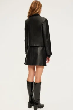 Veste courte en cuir - BURCINE | Pablo New