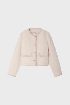 Veste courte en tweed écru - MAHAULT | Pablo Best