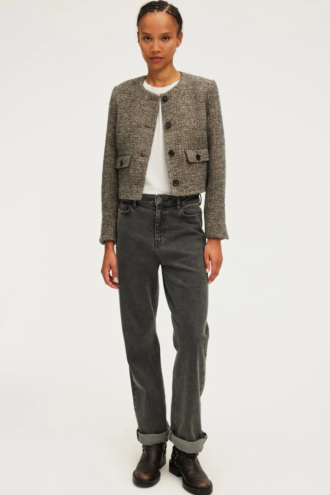 Veste courte tweed et lurex - MARJANE | Pablo New