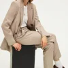 Veste croisée en flanelle unie - MARJORIE | Pablo Cheap