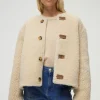 Veste en peau lainée réversible - ZOELISE | Pablo Online