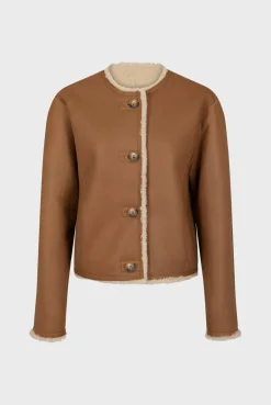 Veste en peau lainée réversible - ZOELISE | Pablo Online