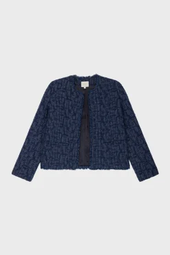Veste en tweed effet denim - MAUGEEN | Pablo Best Sale